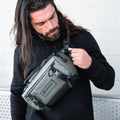 Wasatch Green Lifestyle Image Six Liter ROGUE Sling