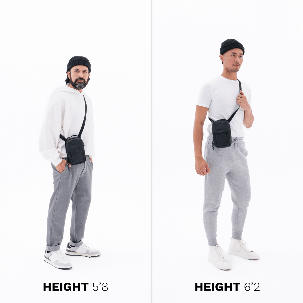 Medium X1 Crossbody Bag Male Size Comparison