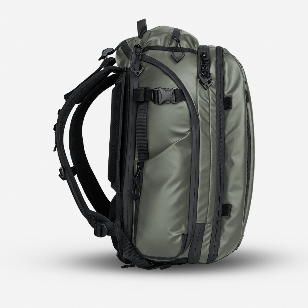 TRANSIT Travel Backpack Wasatch Green Side