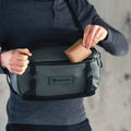 Wasatch Green Lifestyle Image Nine Liter ROGUE Sling