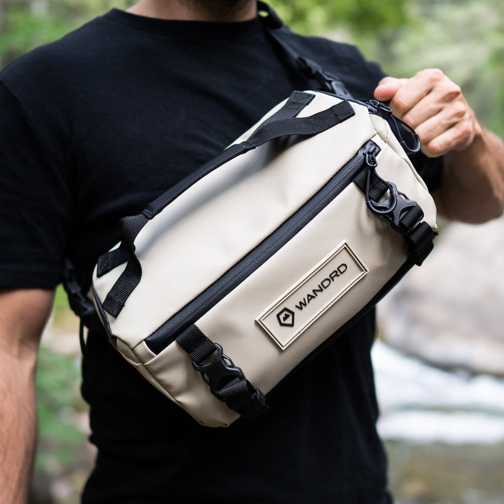 Yuma Tan Six Liter ROAM Sling Front