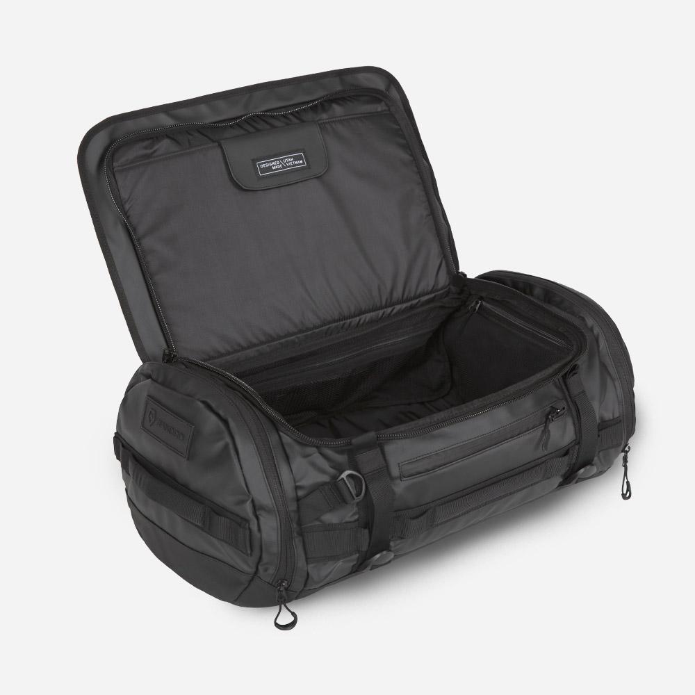 Black HEXAD Carryall Duffel Open View